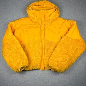 FP Movement by Free People Yellow Sherpa Bomber Jacket